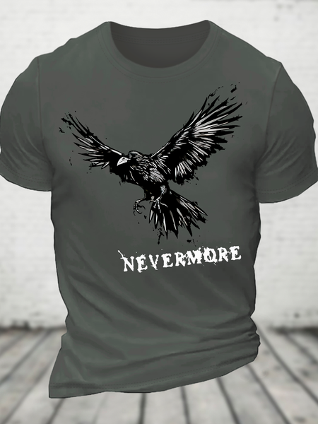 

Nevermore Cotton T-Shirt, Deep gray, T-shirts