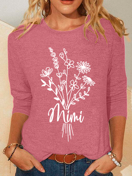 

Wildflower Mimi Casual Long Sleeve Shirt, Watermelon, Long sleeves