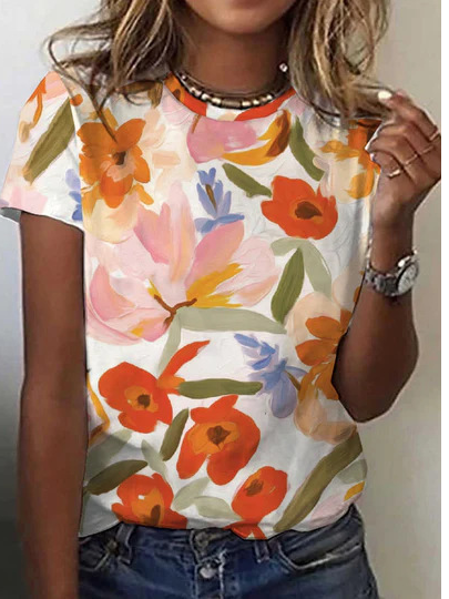 Jersey Casual T-Shirt, Yellow, T-shirts