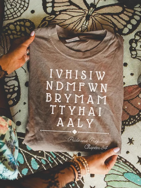 

Casual Letter Pattern Crew Neck Short Sleeve T-shirt, Brown, T-shirts