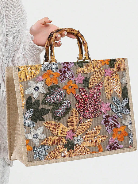 Vacation Clutch Bag, Yellow, Bags