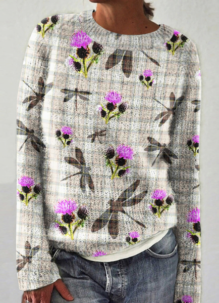 

Women Wool/Knitting Animal Long Sleeve Comfy Casual Sweater, Apricot, Sweaters