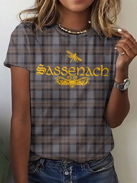 

Vintage Animal Crew Neck Short Sleeve T-shirt, Brown, T-shirts