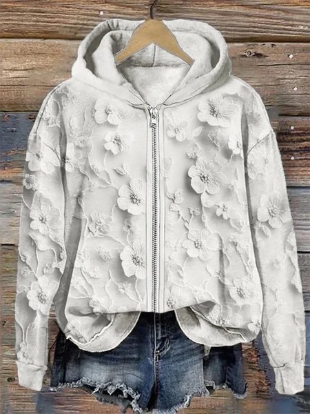

Vintage Hoodie 3D Printing Hoodie, White, Hoodies & Sweatshirts