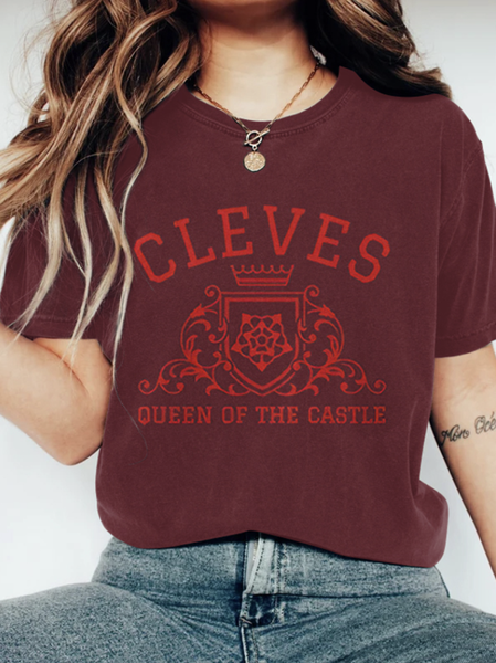 

Vintage Animal Crew Neck Short Sleeve T-shirt, Red, T-shirts