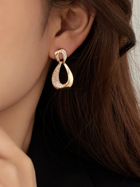 

Urban Copper Plain Hoop, Golden, Earrings