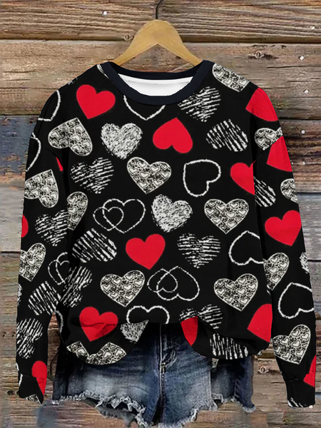Valentine's Day Sweatshirt, Black, Hoodies&Sweatshirts