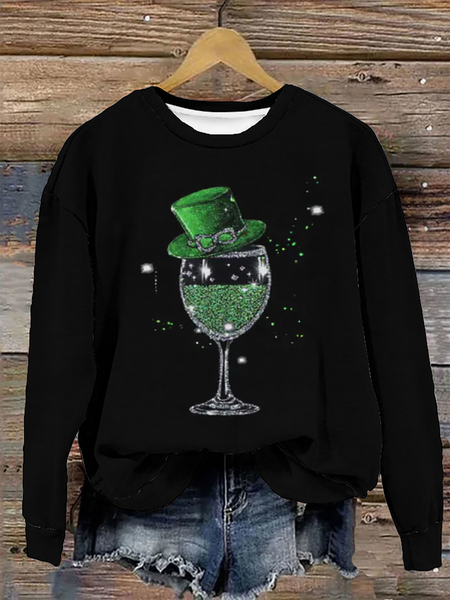 

St. Patrick's Day Sweatshirt, Black, Hoodies&Sweatshirts