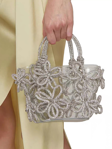 

Elegant Clutch Bag, Silver, Bags