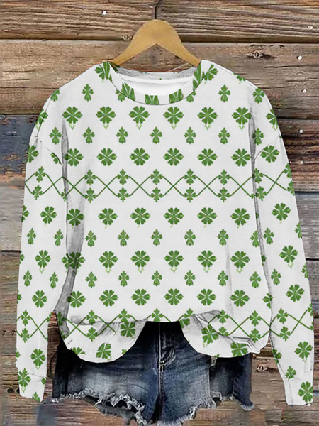 St. Patrick's Day Sweatshirt, White, Hoodies&Sweatshirts