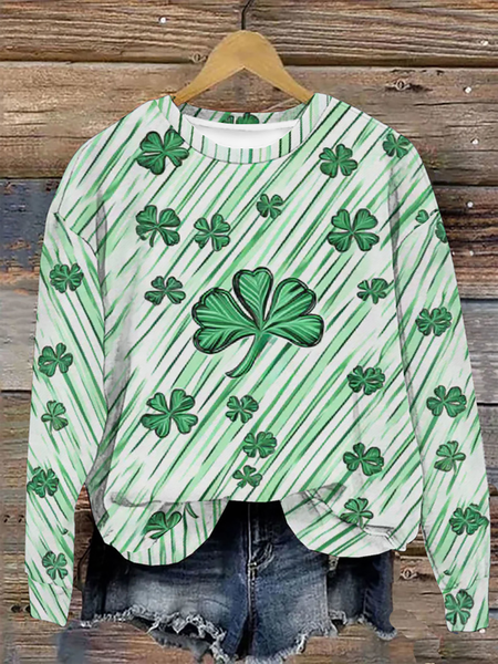 

St. Patrick's Day Sweatshirt, White, Hoodies&Sweatshirts