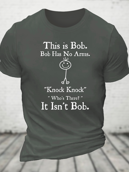 This Is Bob Cotton T-Shirt, Deep gray, T-shirts