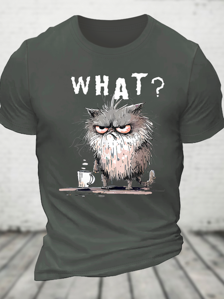

Bad Temper Feline Wi Cotton T-Shirt, Deep gray, T-shirts