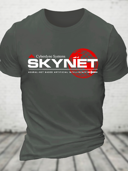 Cyberdyne Systems Skynet Cotton T-Shirt, Deep gray, T-shirts