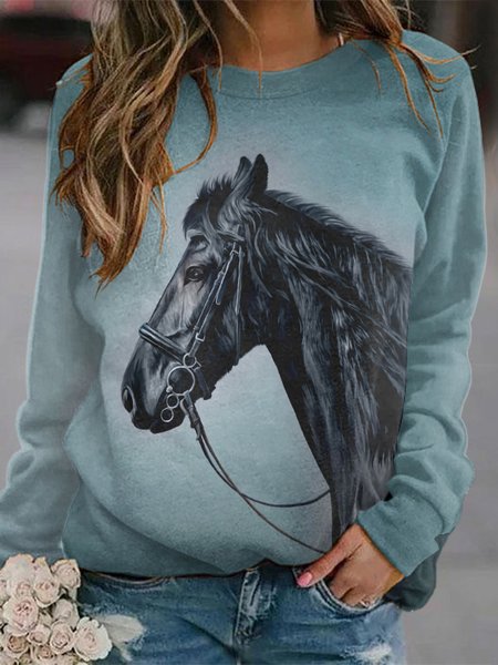 Casual Hoodie Text Letters Hoodie, Green, Hoodies & Sweatshirts