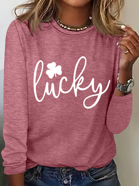 

Lucky Casual Long Sleeve Shirt, Watermelon, Long sleeves