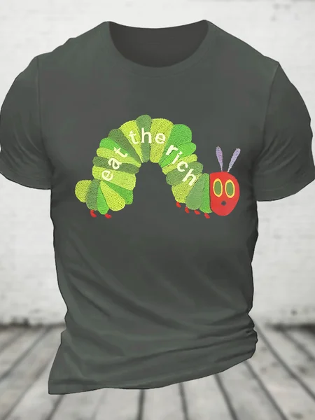 

Eat The Rich Cotton T-shirt, Deep gray, T-shirts