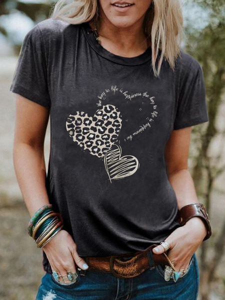 

Vintage Valentine's Day Crew Neck Short Sleeve T-shirt, Deep gray, T-shirts