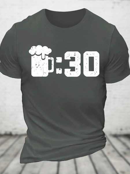 

Beer Thirty, St. Patrick's Day, Lucky Green Ireland Cotton T-Shirt, Deep gray, T-shirts