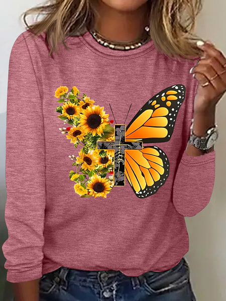 

Faith Classic Casual Long Sleeve Shirt, Watermelon, Long sleeves
