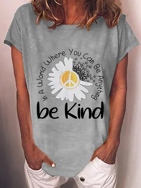 

Daisy Cotton-Blend T-Shirt, Gray, T-shirts