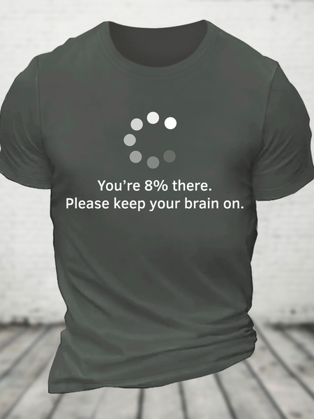 

Brain Update Cotton T-Shirt, Deep gray, T-shirts