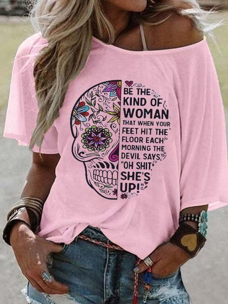 

Women Wild West Short Sleeve Tee T-shirt Crew Neck Vintage Summer Top, Pink, T-Shirts