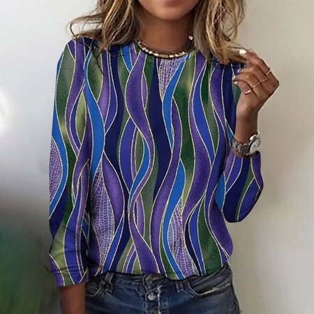 

Regular Fit Casual T-Shirt, Purple, Long sleeves
