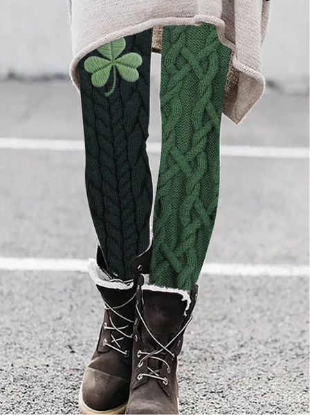 

Vintage St. Patrick's Day Long Leggings, Green, Leggings