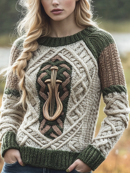 

Women Wool/Knitting Animal Long Sleeve Comfy Casual Sweater, Apricot, Sweaters