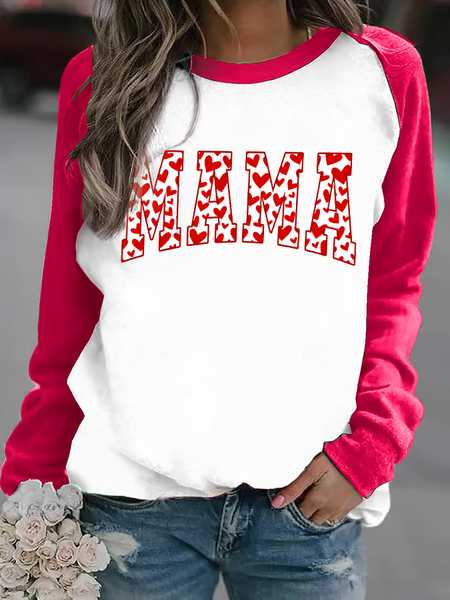 

Women'S Valentine's Day Crew Neck Sweatshirt, Pink, Hoodies&Sweatshirts