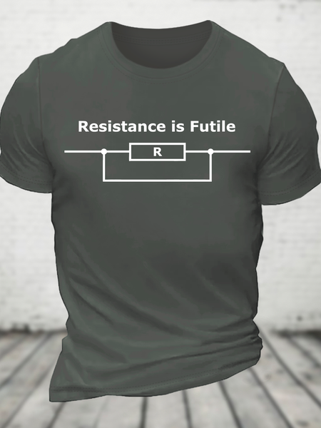 

Existence Is Futile Cotton T-Shirt, Deep gray, T-shirts