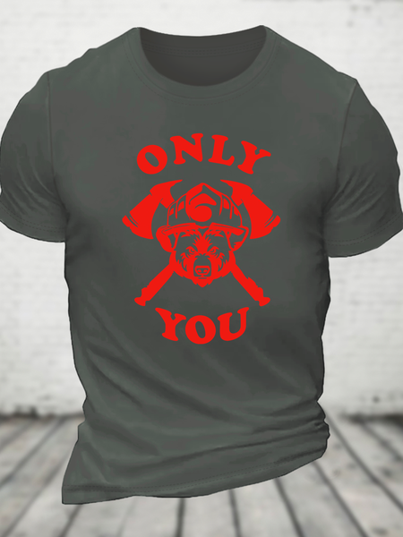 

Only You Cotton T-Shirt, Deep gray, T-shirts