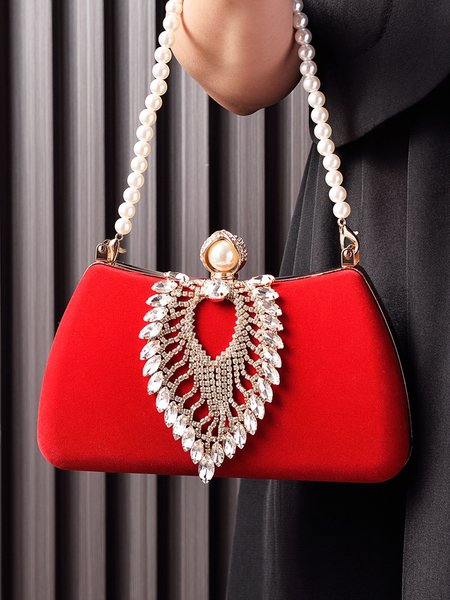 

Elegant Clutch Bag, Red, Bags