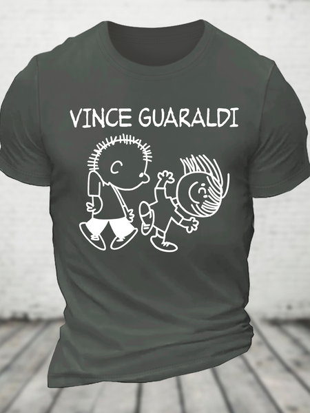 

Vince Guaraldi Cotton T-Shirt, Deep gray, T-shirts