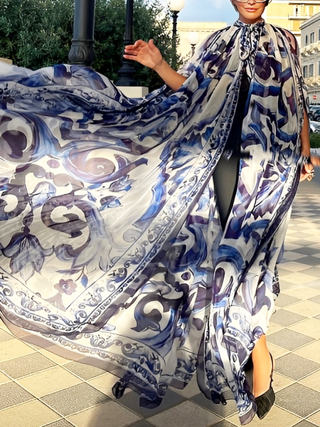 

Vacation Paisley Loosen Blouse, As picture, Blouses and Shirts