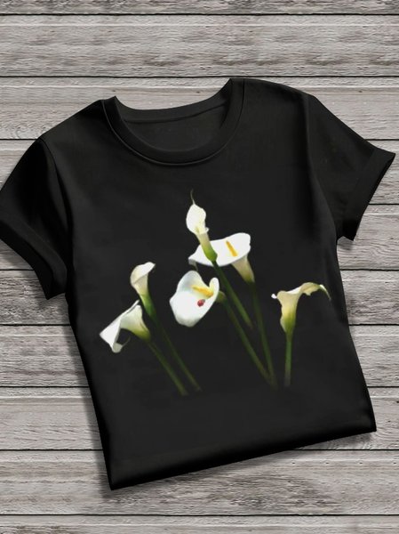 

Vintage Animal Crew Neck Short Sleeve T-shirt, Black, T-shirts