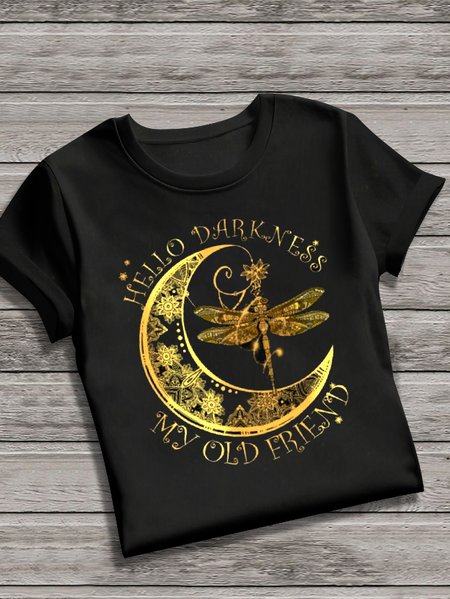 

Vintage Animal Crew Neck Short Sleeve T-shirt, Black, T-shirts