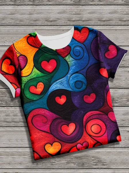 

Casual Plain T-Shirt, Multicolor, T-shirts