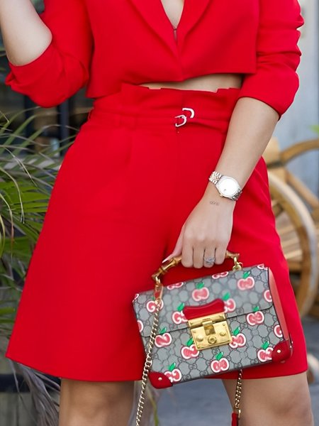 

Urban Plain Shorts, Red, Shorts