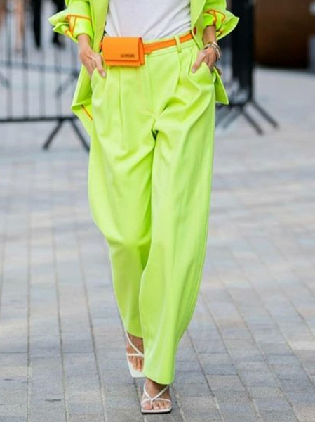 

Urban Plain Fashion Pants, As picture, Pants