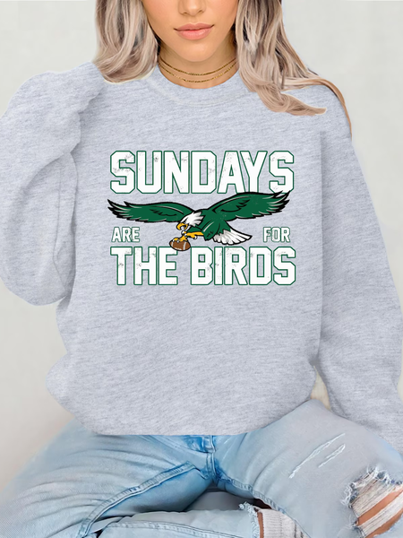 

Philadelphia Football Sweatshirt,Sundays are for the Birds,Bird Gang Football sunday,Philadelphia Eagls Sweatshirt, Gray, Hoodies&Sweatshirts