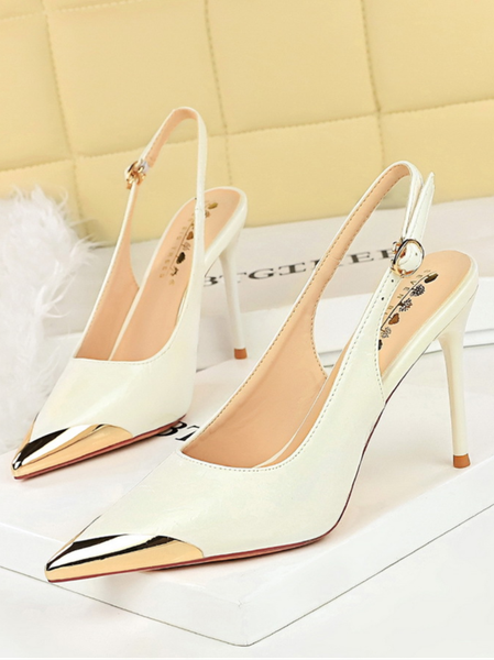 

Leather All Season Urban Flat, White, Heels
