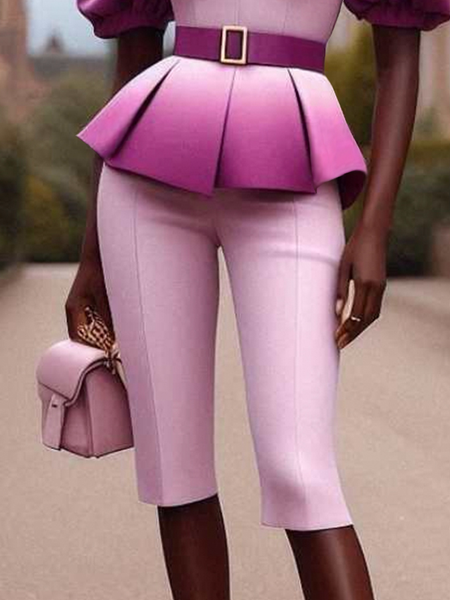 

Urban Plain Straight Pants, As picture, Pants