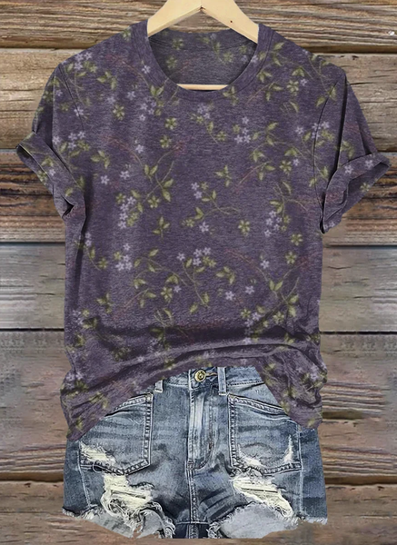 

Loose Vintage T-Shirt, Purple, T-shirts