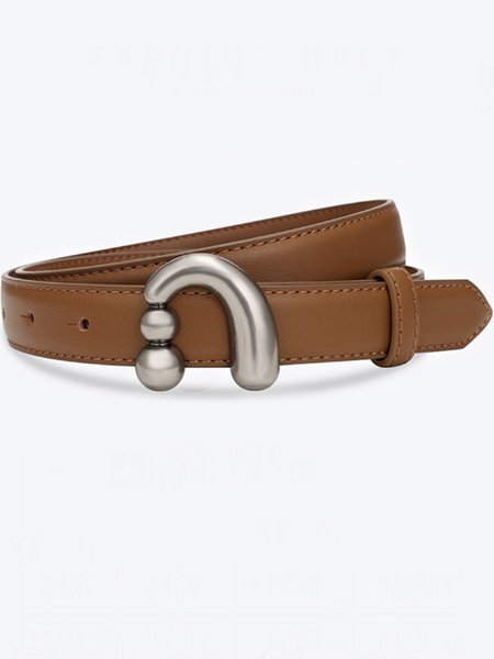 

Urban Plain Plain Daily Belt, As picture, Belts