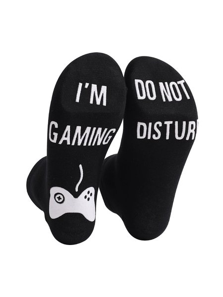

Game slogan: Men's and women's mid length socks, Black, Socks & Tights