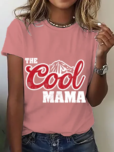 

The Cool Mama Cotton T-Shirt, Orange pink, T-shirts