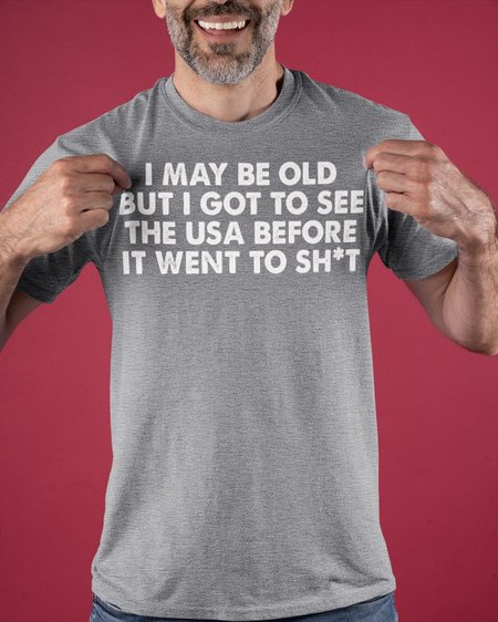 

I May Be Old Classic T-Shirt, Light gray, T-shirts