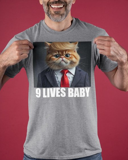 

9 Lives Baby Classic T-Shirt, Light gray, T-shirts